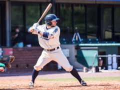 Bay Bears player ready at bat